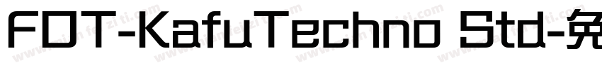 FOT-KafuTechno Std字体转换